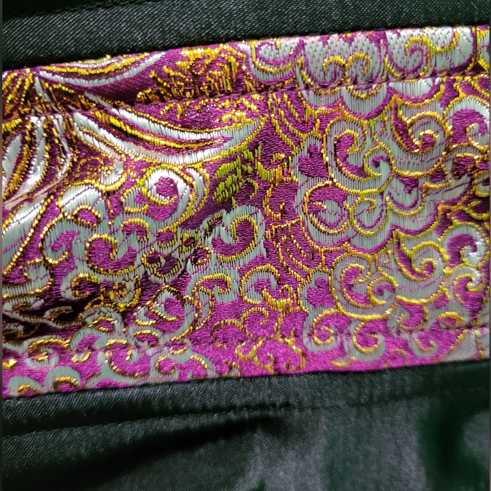 Timeless Trends Corset Waist Training 28" Inch Brocade Purple And Gold - Picture 4 of 16